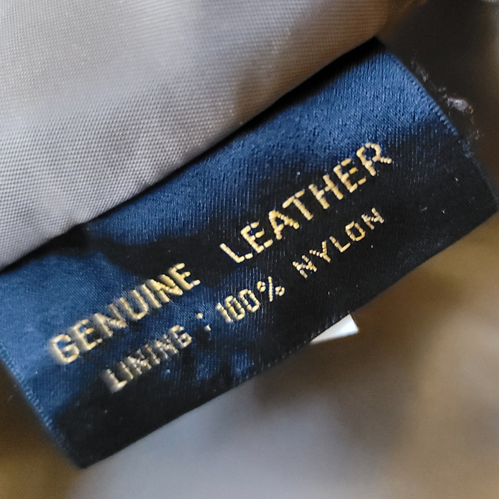 Leather motorcycle jacket